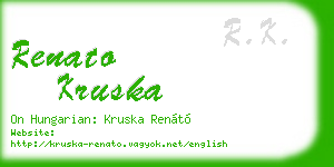 renato kruska business card